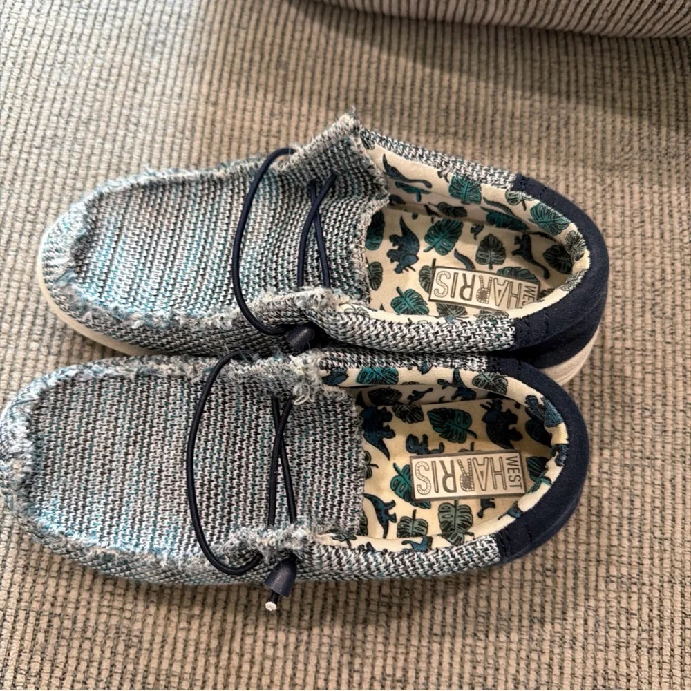 Benny Slip-Ons Blue Kids Shoes size 3